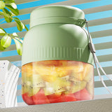Portable Blender 500ml Electric Personal Juicer for Shakes Smoothies Blender Juicer Cup Rechargeable for Gym Travel Kitchen