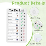 GW-Chore Chart Set For Kids Family Daily Planner Message Board With Slider For Classroom,Home Travel