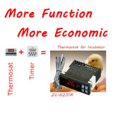 ZL-6231A 12V/110V/220V Incubator Controller Thermostat with Multifunctional Timer Intelligent Temperature Control Regulator