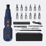 Cordless Electrical Screwdriver Set 4.2V Smart Electric Screwdrivers with LED Lights USB Rechargeable Home Repair Tools Kit