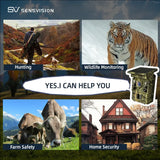 32MP Wi-Fi Solar Powered Wildlife Hunting Trail Camera, Photo Traps with Builtin Battery, PIR Motion Detection, Tracking Cam
