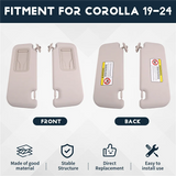 Car Sunshield Sunvisor Interior Sun Visor For Toyota Corolla 2019-2024 74320-02F50-B0 74310-02F50-B0