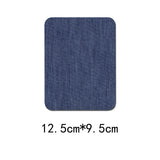 100pcs Denim Patches for Jean Clothing DIY Fabric Iron On Patches Appliques Repair Jeans Pants Elbow Knee Apparel