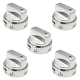 5Pcs/Set Stainless Steel Oven Stove Knobs AEZ73453509 Replacement Parts For LG Gas Range Burner Oven Accessories AEZ72909008