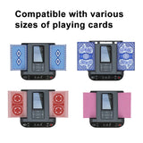 Cards Dealer 360° Rotating Shuffler Machine with 4 Bid Buttons for Playing Cards Distribution Rechargeable