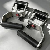 Adjustable & Lockable Multi-Functional Gym Cable Attachments for Back Training, Lat Pulldown - GRPX 360° Rotating Handles (Pair)