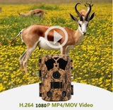 4K 48MP Outdoor Wild Trail Camera Photo Traps with Bluetooth&WiFi APP Control IR Range 20m/85ft Control Remote For Hunting