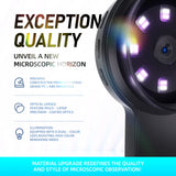 V19 Handheld Mini Digital Magnifier Microscope 200X Zoom 12MP HD Anti-shake Electronic Magnifying Glass with 8 LEDs 2inch IPS