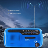 Portable Solar Hand Crank Radio 1200Mah USB Portable Outdoor Emergency Speaker Stereo Emergency Hand Crank