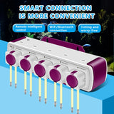 Four-Head Titration Pump New WIFI DOSER 3.13.4 Operable with Mobile Phone 220v Plastic Aquarium Accessories