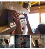 Wooden Rock Climbing Fingerboard – Indoor Hang Board for Grip & Forearm Strength Training, Compact Design for Home Use