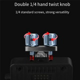 B27B 1/4 Scew Transmission Mounting L Bracket With Cold Shoe Mount For DJI TRANSMISSION TX Holder For DSLR Camera Cage
