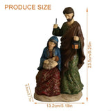 New Nativity Figurine Holy Family Sculpture Resins Christmas Decors For Desk Shelf