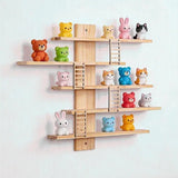 2025 New Wooden Rack Wall Mounted Storage Shelf For Figure Dolls Display And