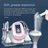 The Latest 6 in 1 Vacuum Slim Machine 80k Ultrasonic Vacuum Radio Frequency LiPolaser Body Slim Fat-reducing Beauty Device