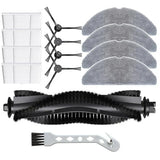 Replacement Main Brush, Side Brush, Filter And Mop Cloth Kit For Lubluelu B40 And B40 Plus Robot Vacuum Cleaner
