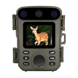 H66 Mini 32MP Wildlife Trail Camera Traps Motion Activated Night Vision Infrared 512GB Memory Hunting Camera for Outdoor