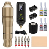 Wireless Tattoo Guns Full Kit Professional Permanent Makeup Devices Battery Tattoos Machine Set Portable Tattoos Machines Kits