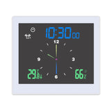 5" Color LCD Digital IP65 Waterproof Water Splacashes Bathroom Wall Clock Shower Temperature Humidity Kitchen Alarm Clocks Timer