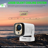 ! HY260 PRO 1080P Android 11 4K Projector 200ANSI Wifi6 BT5.4 Cinema Outdoor Portable 180°Rotable Projector Global UK Plug