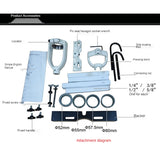 A Set Of Square Tenon Machine Accessories For Bench Drill Square Tenon Machine Converter