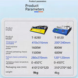 Infrared constant temperature preheating table T-8280/T-8120 PCB board preheating furnace high-power heating table 220V/110V