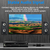4K 60Hz Optical TOSLINK SPDIF 3.5mm Stereo Audio HDMI-Compatible Extractor Converter Audio Splitter Adapter HDR