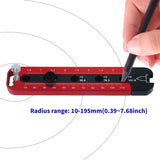 Woodworking Drawing Gauge Drawing Compass Circular Drawing Tool Metric/Inch Round Adjustable Measurement Auxiliary Tools