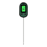 Yieryi Soil PH Meter Smart Soil Tester with Voice and Light Alarm Moisture Meter Temp Sunlight Intensity Analysis Soil Acidity