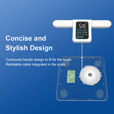 Eight-Electrode 180KG Smart BodyScale with Touch Control and USB Power for Connectivity LCD Display