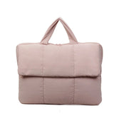 Fashion 16 Inch Laptop Handbag Puffy Shockproof Pillow Laptop Sleeve Lightweight Quilted Puffer Tablet Pouch Office School