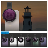 67Mm ND2-ND32 Filter Universal Phone Clip With Threaded Adapter Ring Cold Shoe For Iphone 16 15 Galaxy S24 DSLR