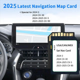 Upgraded KMV66 EZ1B Navigation SD Card Map for CX5(20242025), CX30/Model 3(2024), CX90(20232025) for USA/CAN/MEX