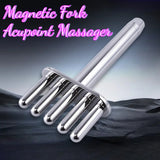 Home Portable Beauty Device Magnetic Fork Acupoint Massager Multi-functional Massage Unclogging Stick Devices Magnetic Massagers