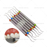 T High Quality  Hollow Handle lab Professional Gracey Curette Periodontals Bone Curettes Perio Tooths Cleaning Scaler Explorers