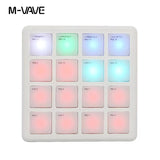 M-VAVE Pocket MIDI Pad, Portable DJ Music RGB Arranger, Keyboard Controller
