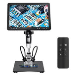 DM12 1500X Digital HD Video Microscope Coin Magnifier 20MP HDMI Electronic Microscope for Soldering with 10.1 Inch IPS Screen