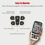 Digital Therapy Unit 36Modes Electric EMS Muscle Stimulator Tens Machine Physiotherapy Slimming Electronic Pulse Body Massager