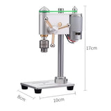 Mini Bench Drill High Precision Micro Drilling Machine Small Tabletop Drill Press for Jewelry Clock Repair 0.3-4MM