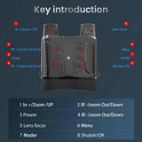 NV8160 Head Mounted Night Vision Goggles Binocular With Helmet 400 Meters Range, Built-in Rechargeable Battery for Hunting