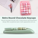 High Quality Colorful Wireless Numeric Keypad Silent Rechargeable Mini Portable Keypad External Keyboard Office