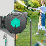Wall Mounted Automatic Hose and Reel Flexibility  Irrigation System High Pressure Washer Water Retractable Garden Hose Reel
