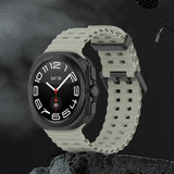 Ocean Sport Silicone Band Replacement Soft Bracelet Sweatproof Sport Watchband Watch Strap for Samsung Galaxy Watch 7 Ultra 47mm