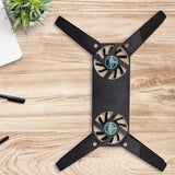 USB Laptop Cooling Pad Bottom Anti-slip Portable Laptop Radiator Cooling Base Save Space USB Power Supply for Universal Computer