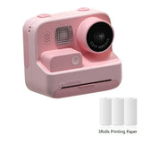 HD 1080P Video Photo Digital Camera child Cartoon Instant Camera Print Camera with Thermal Print Paper for Kid Christmas gift