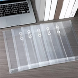 GW-A4 Size Clear Plastic Envelopes Set With String Closure, Expandable Files Document Folder, File Bag Kit For Office 24Pcs