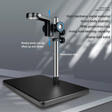 for NICE-POWER Digital Microscope 4K HD 150X Industrial Microscope with Type-C Interface Large Stable Base Stand Ring Light