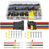 220PCS 10 Sets 5 Pin Electrical Connector ‎Plug 5 Way Automotive Connect Male Female Terminal Wire Connectors Waterproof Set