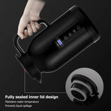 Electric Water Kettle for Tea Coffee Black 1300ML Portable Water Boiler Car Heating Cup Car Heating Cup Portable Stainless Steel