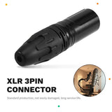 DIY Microphone XLR 3 Pin Male Plug Connector Cable Solder Plug 10Pcs MIC Adapter Earphone Light For Speaker Transmission